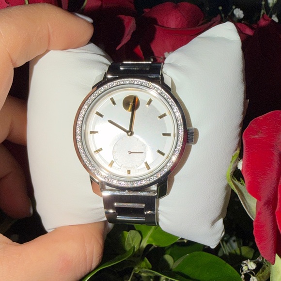 Movado Silver and Gold Women's Watch
